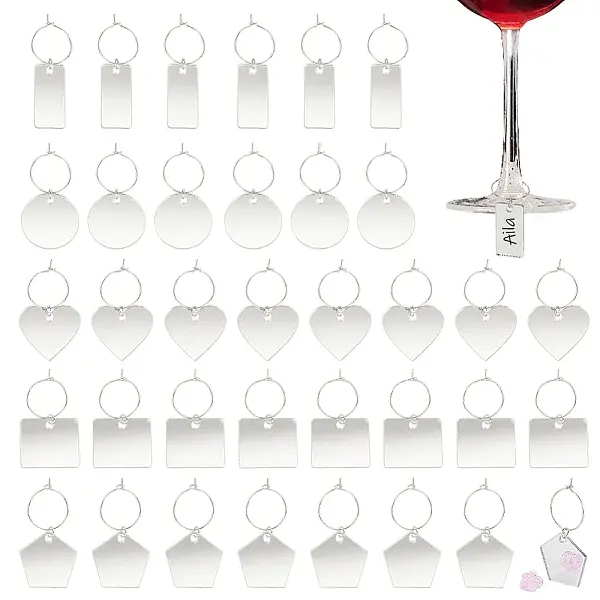 Acrylic Wine Glass Charms