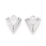 Brass Pave Cubic Zirconia Pendants