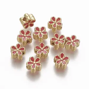 Brass Enamel Beads