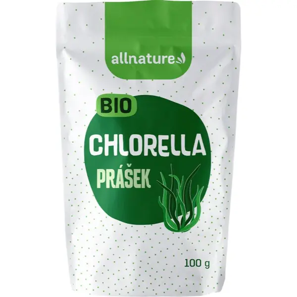 Allnature Chlorella BIO prírodný antioxidant v prášku 100 g