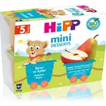 Hipp BIO jablká s hruškami ovocný príkrm 4x100 g
