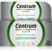 Centrum Silver 50+ komplexný multivitamín pre dospelých 50+ 100 tbl
