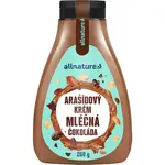 Allnature Arašídový krém s mléčnou čokoládou ořechová pomazánka s čokoládou 260 g