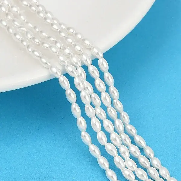 Electroplated Shell Pearl Beads Strands