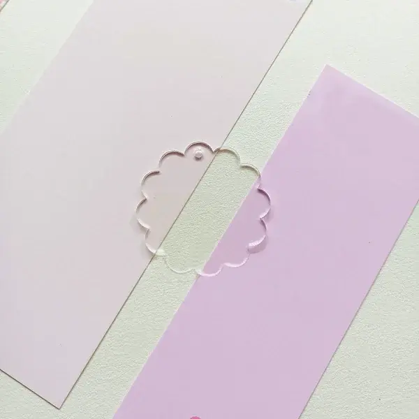 Transparent Acrylic Disc Big Pendants