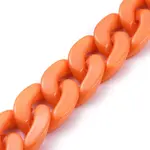 Handmade Opaque Acrylic Curb Chains