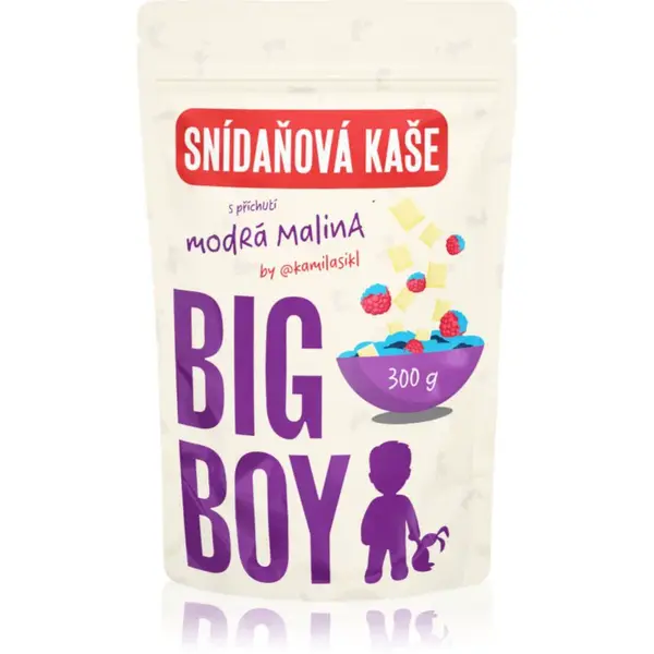 Big Boy Snídaňová kaše modrá malina by @kamilasikl rýžová kaše s čokoládou 300 g
