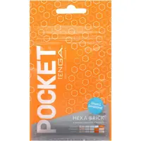 Tenga Pocket Hexa-Brick jednorázový masturbátor 8 cm