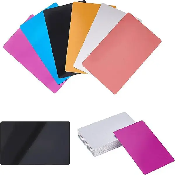 Aluminum Blank Thermal Transfer Business Cards