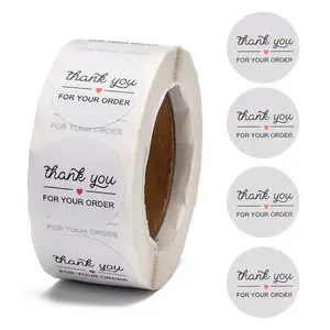 1 Inch Thank You Adhesive Label Stickers