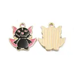 Halloween Light Gold Tone Alloy Enamel Pendants