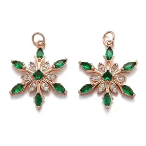 Brass Cubic Zirconia Pendants