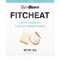 GymBeam Fitcheat Protein Chocolate proteinová čokoláda příchuť White Chocolate & Coconut 85 g