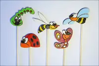 Zápichy do květináče - mix hmyz 5 ks