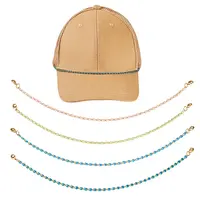 4Pcs 4 Colors Brass Enamel Curb Chain Bracelet Making