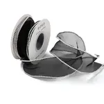 5 Yards ABS Pearl Edged Mesh Ribbon for Bowknot Making