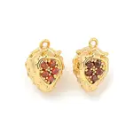 Brass Micro Pave Cubic Zirconia Pendants