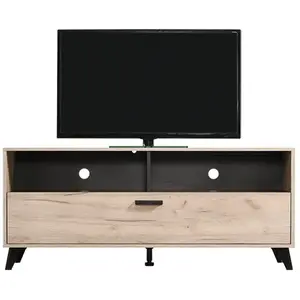 Televizní stolek taylor - dub šedý/černý