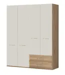 Kombinovaná skříň 4d i hagop-ořech pacifik/béžová - s osvětlením