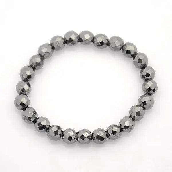 Non-Magnetic Hematite Stretch Bracelets