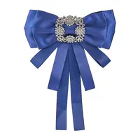 Crystal Glass Rhinestone Bowknot Brooch