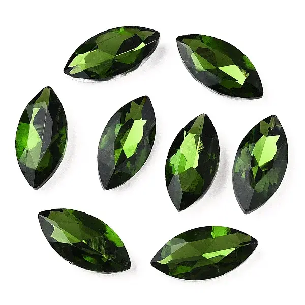 Pointed Back Glass Rhinestone Cabochons