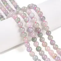 Dyed Natural White Jade Beads Strands