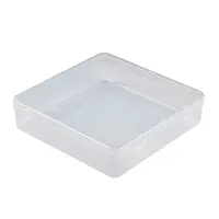 Plastic Bead Containers with Hinged Lid