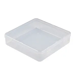 Plastic Bead Containers with Hinged Lid