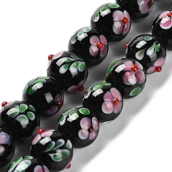 Handmade Lampwork Bumpy Beads Strands