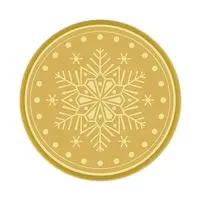 Plastic Self Adhesive Gold Foil Embossed Stickers