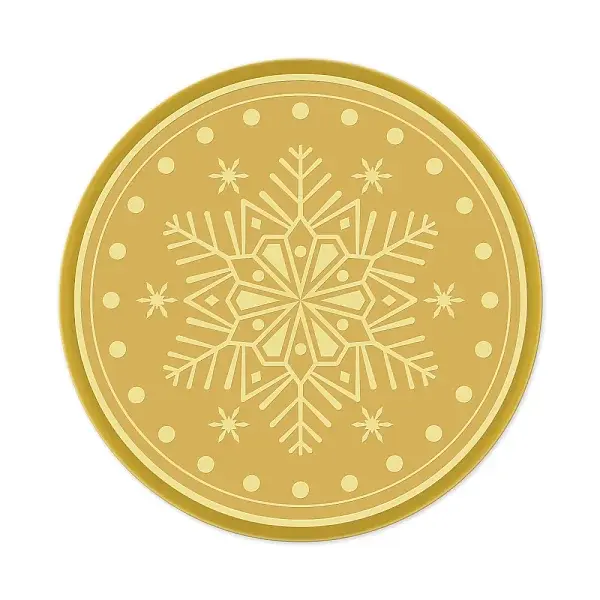 Self Adhesive Gold Foil Embossed Stickers