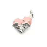 925 Sterling Silver Enamel Heart Ice Cream Charms