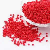 12/0 1.5-2mm Baking Paint Glass Seed Beads Loose Spacer Beads