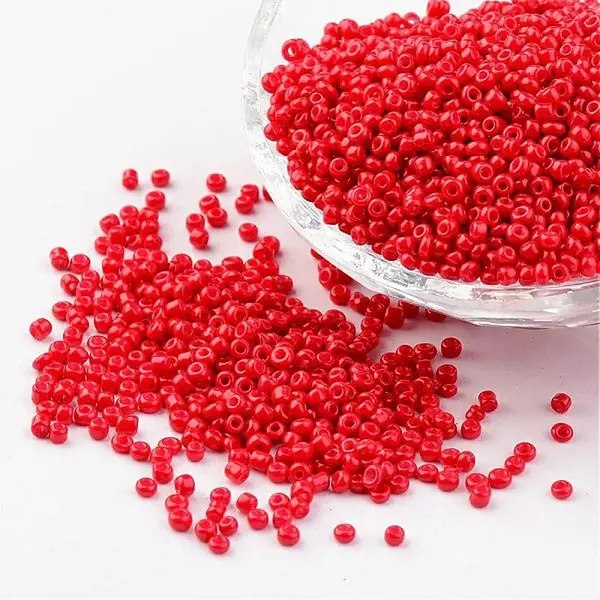 12/0 1.5-2mm Baking Paint Glass Seed Beads Loose Spacer Beads