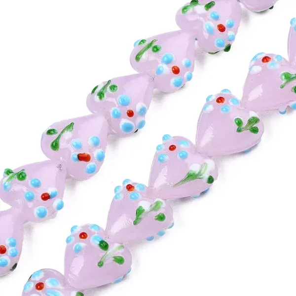 Handmade Bumpy Lampwork Beads Strands