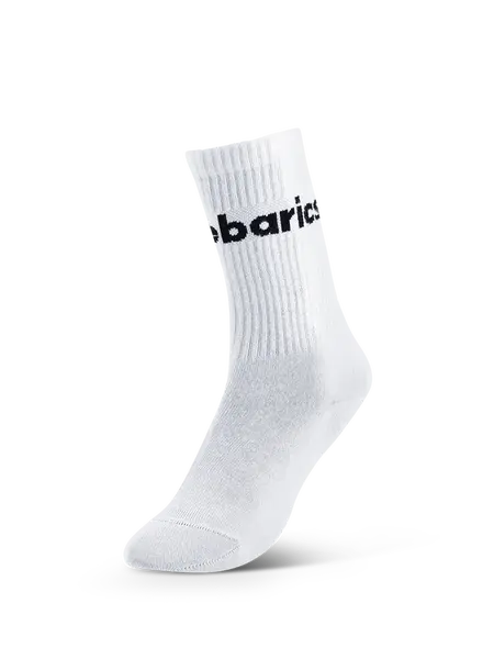 Barebarics - Barefoot Ponožky - Crew - White - Big logo