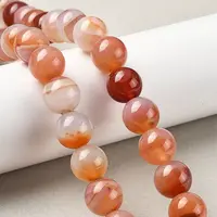 Natural Multi-Color Agate Beads Strands