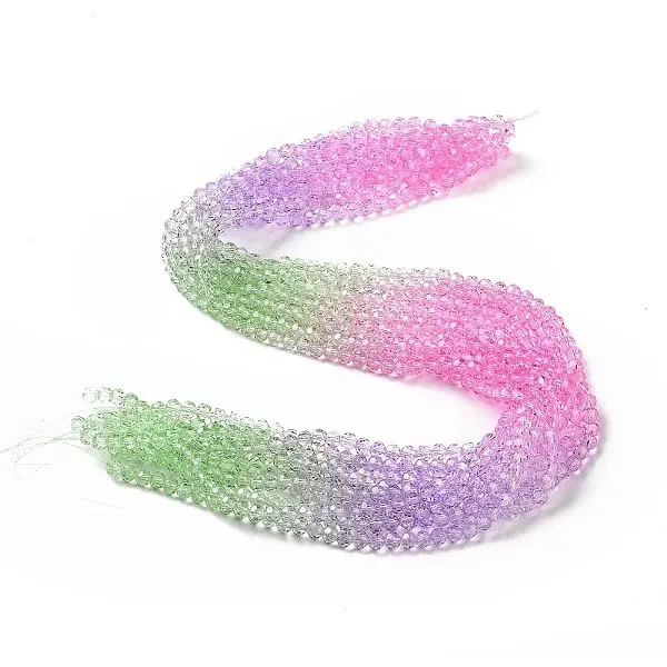 Transparent Glass Beads Strands