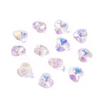 Electroplate Glass Charms