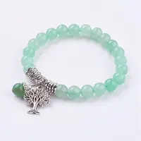 Natural Green Aventurine Stretch Bracelets