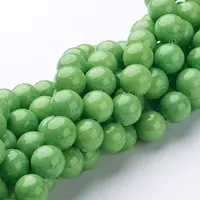Natural Mashan Jade Round Beads Strands