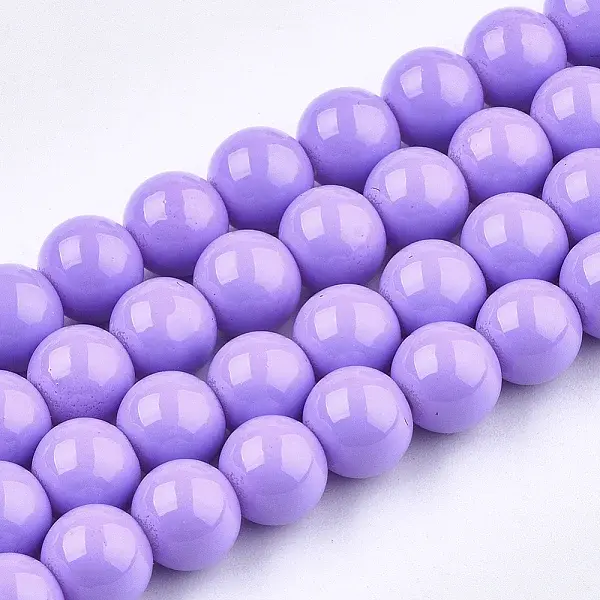 Painted Glass Bead Strands