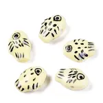 Handmade Printed Porcelain Beads Strand