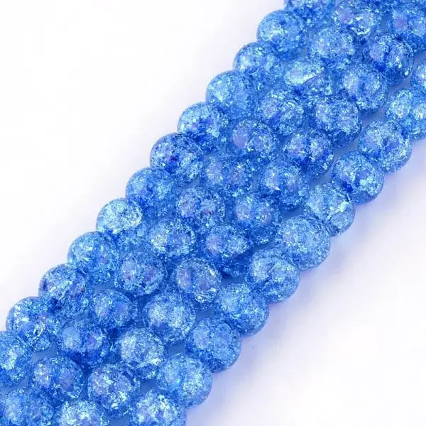Synthetic Crackle Quartz Beads Strands