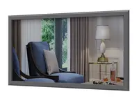 Závěsné zrcadlo artis - šedá/ořech pacific