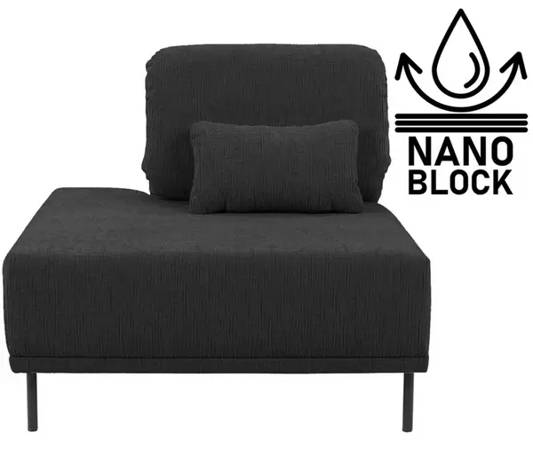 Levý polohovací otoman adapto - výběr potahu - nano block