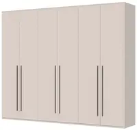 Šestidveřová šatní skříň baptiste - béžová