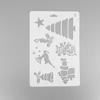 Creative Christmas Plastic Drawing Stencil