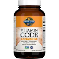 Garden of Life Vitamin Code RAW Vitamin C kapsuly na podporu imunitného systému, pre krásnu pleť a nechty 60 cps